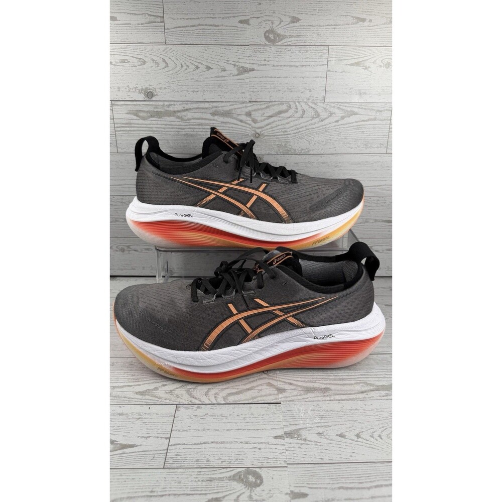Asics Gel-Nimbus 27 men’s Size 12 Medium Running Shoes ‘carbon/mojave’ #508